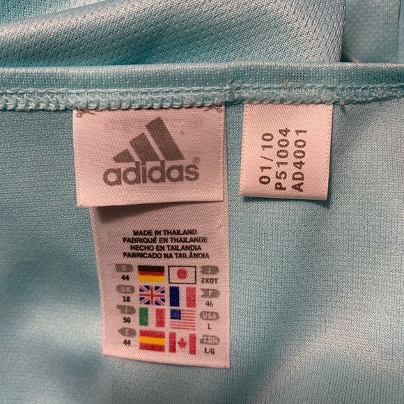 Adidas Sleeveless V-Neck Workout Top Sz L - Picture 3 of 6